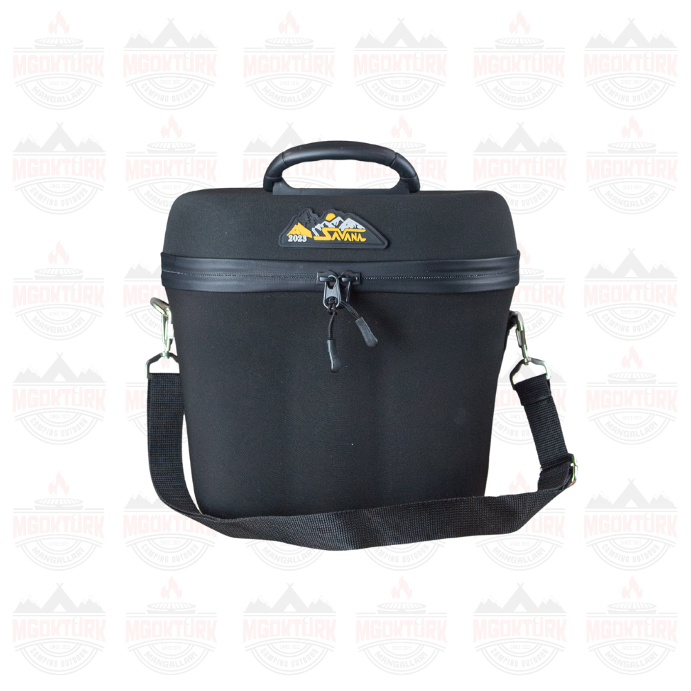 Altılı Kutu İçecek Çantası Siyah