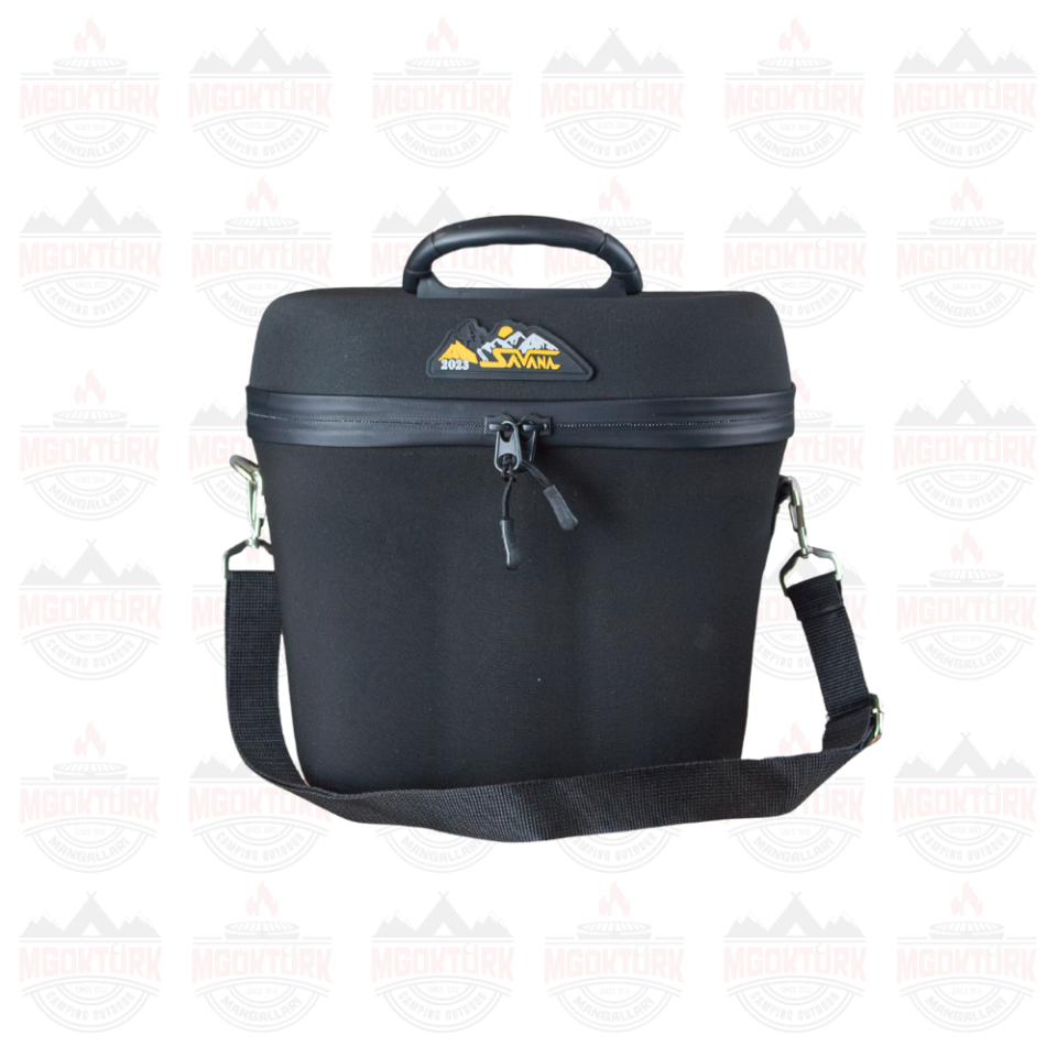 Altılı Kutu İçecek Çantası Siyah