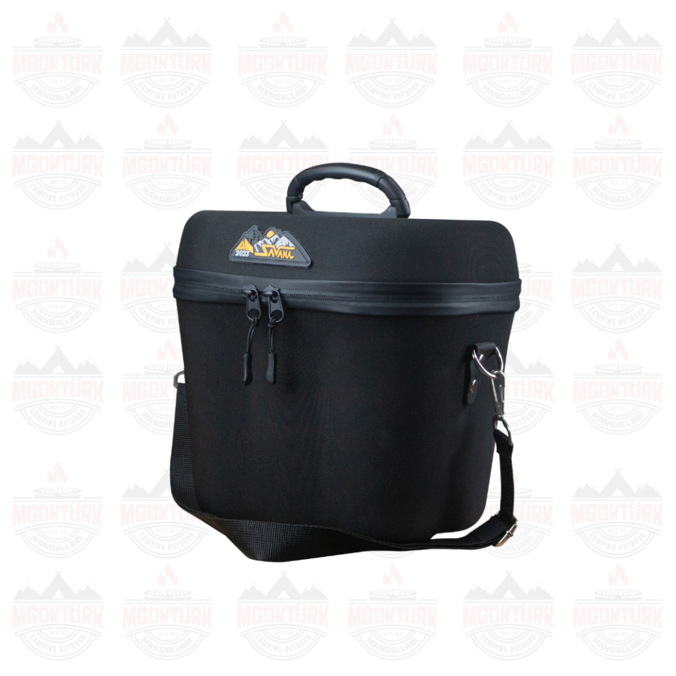 Altılı Kutu İçecek Çantası Siyah