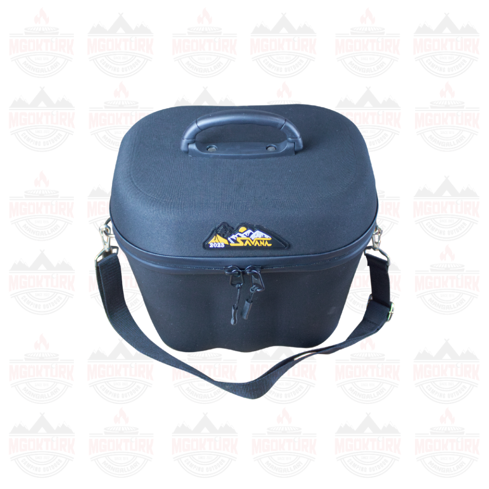 Altılı Kutu İçecek Çantası Siyah