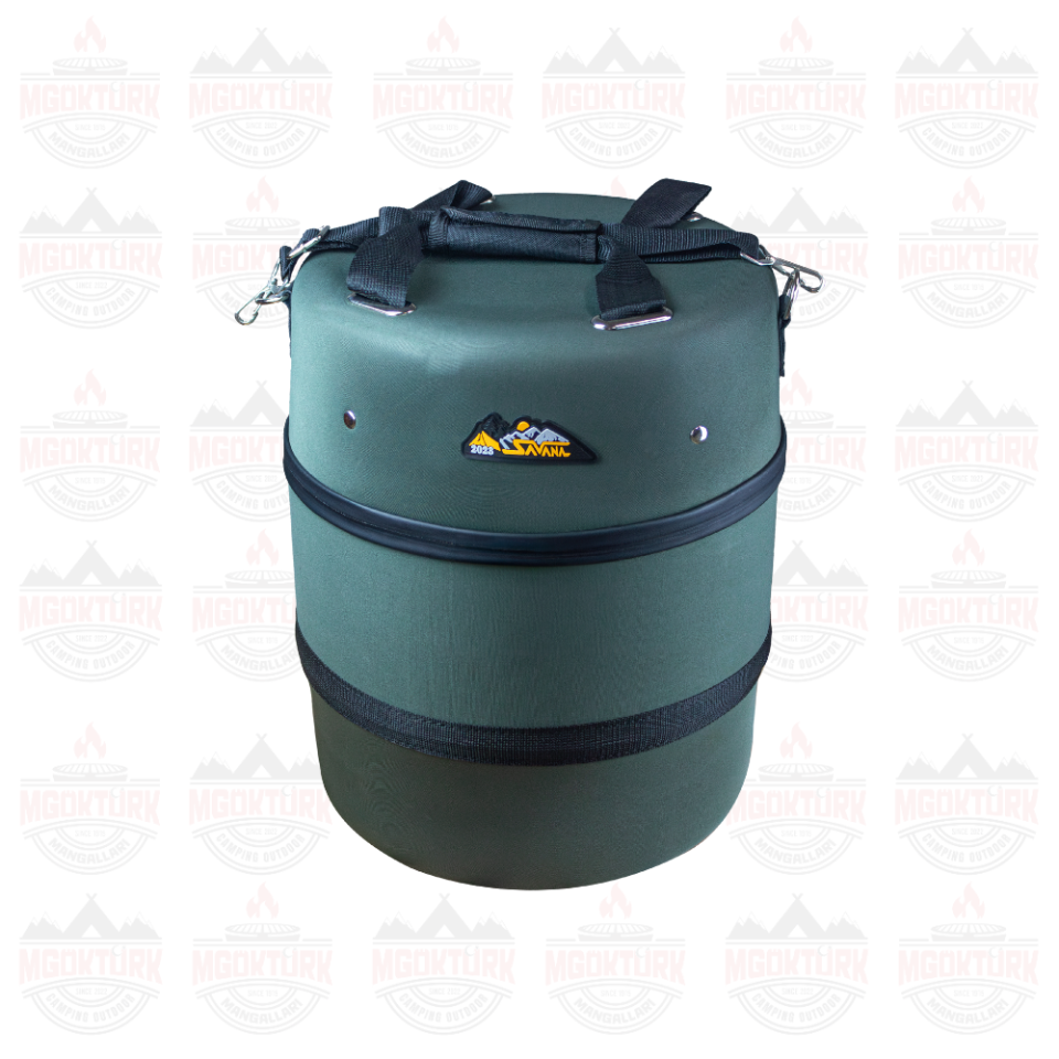 Fıçı Tipi Termal Piknik Çantası Haki