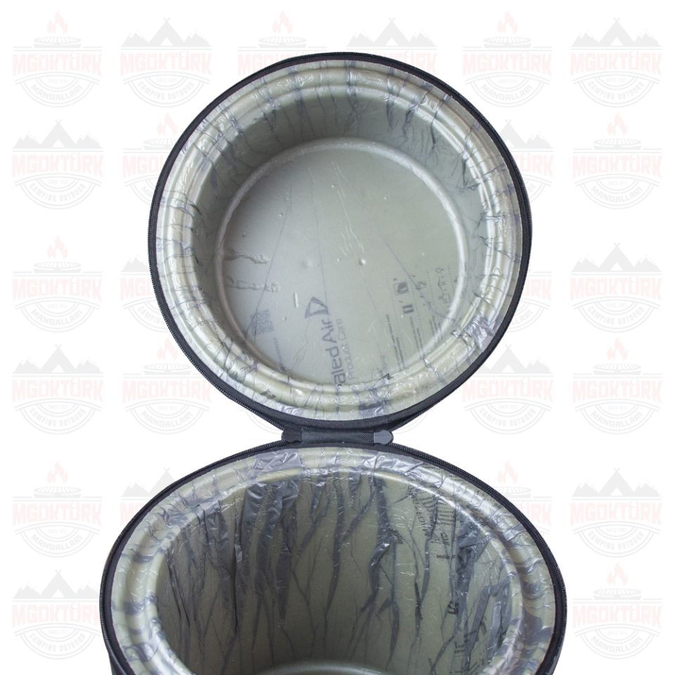 Fıçı Tipi Termal Piknik Çantası Haki