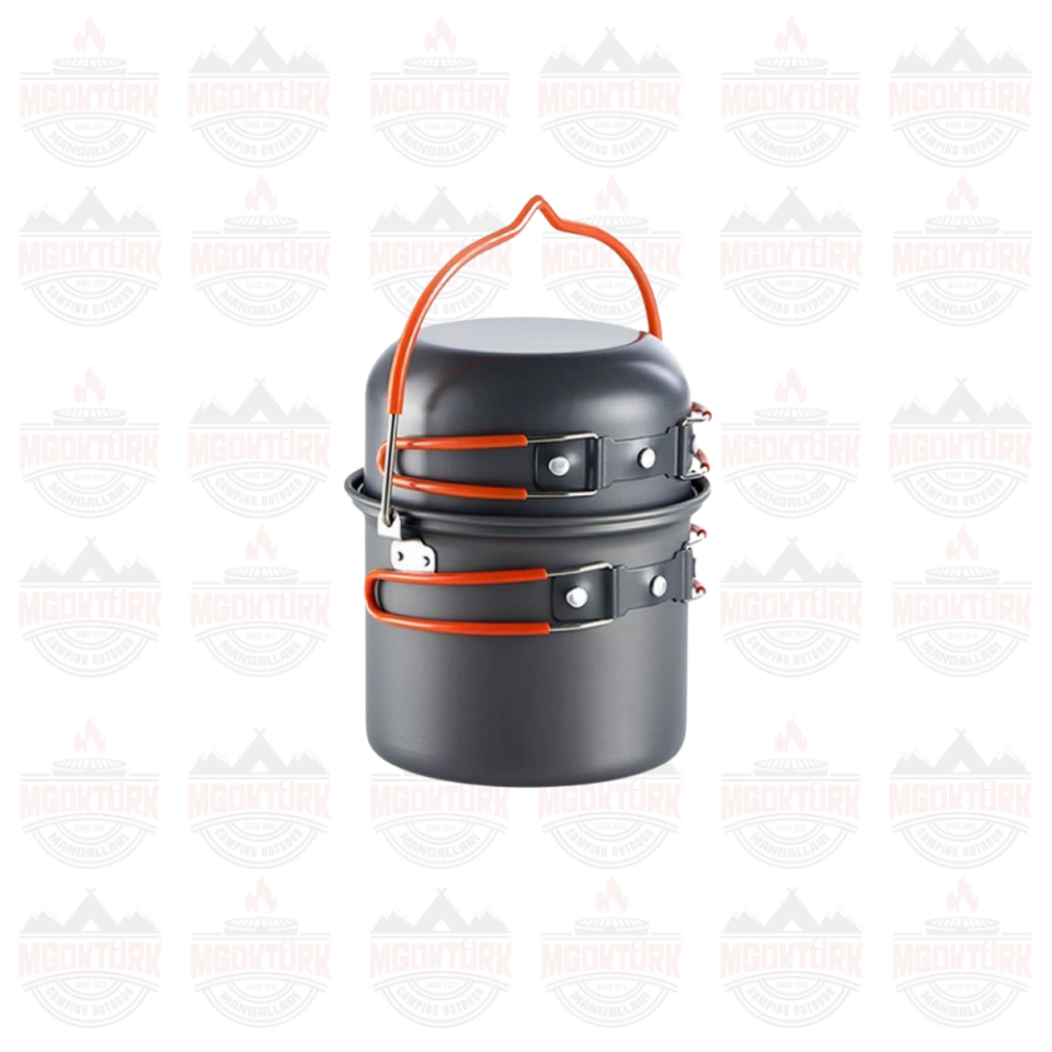 Naturehike 4IN1 Ultralight 2-3 Kişilik Kamp Yemek Pişirme Seti