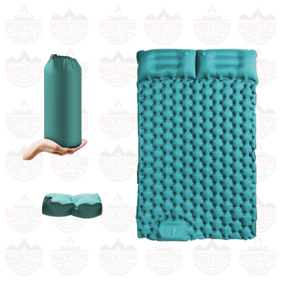 2 Kişilik Şişme Yatak Turkuaz