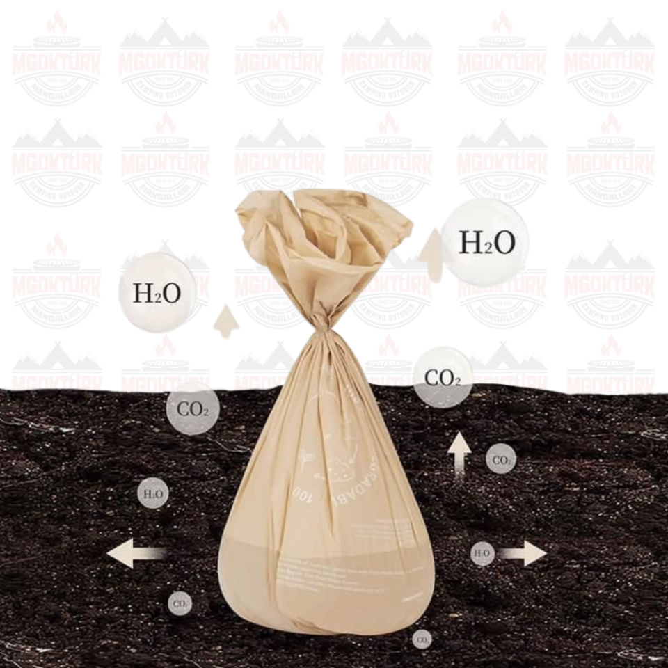 Naturehike Biyolojik 3 Katlı Tamamen Parçalanabilir Çöp Torbası [PBAT + PLA]