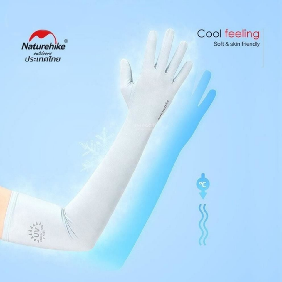 Naturehike UPF50+ Full Finger Güneş Koruma Kollukları Mavi