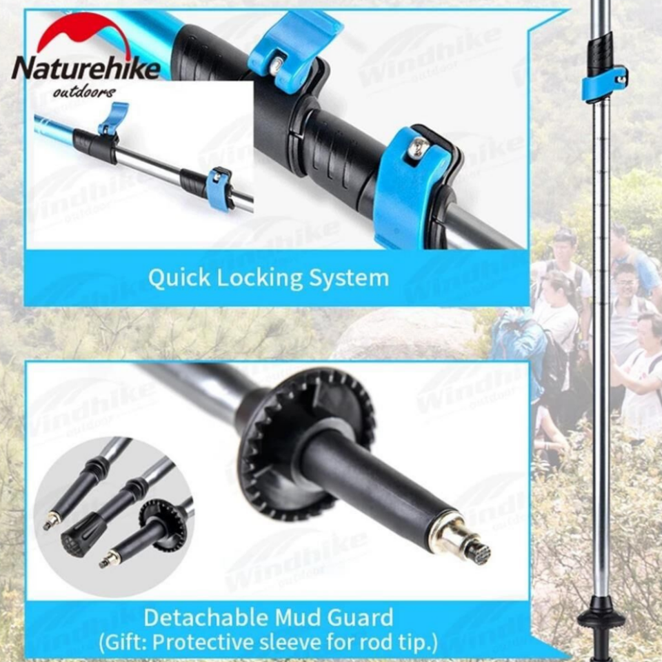 Naturehike ST01 3-Node 6061 AL Teleskopik Trekking Batonu | 62-135 cm |