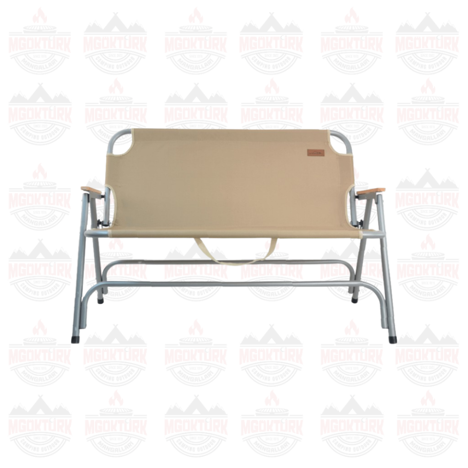 ÇİFT KİŞİLİK KAMP SANDALYESİ KREM