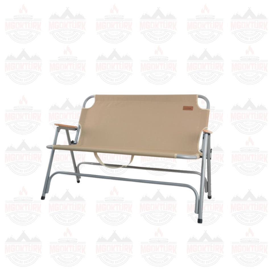 ÇİFT KİŞİLİK KAMP SANDALYESİ KREM