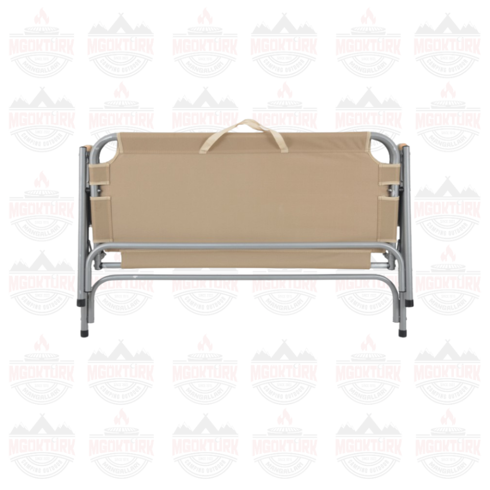 ÇİFT KİŞİLİK KAMP SANDALYESİ KREM