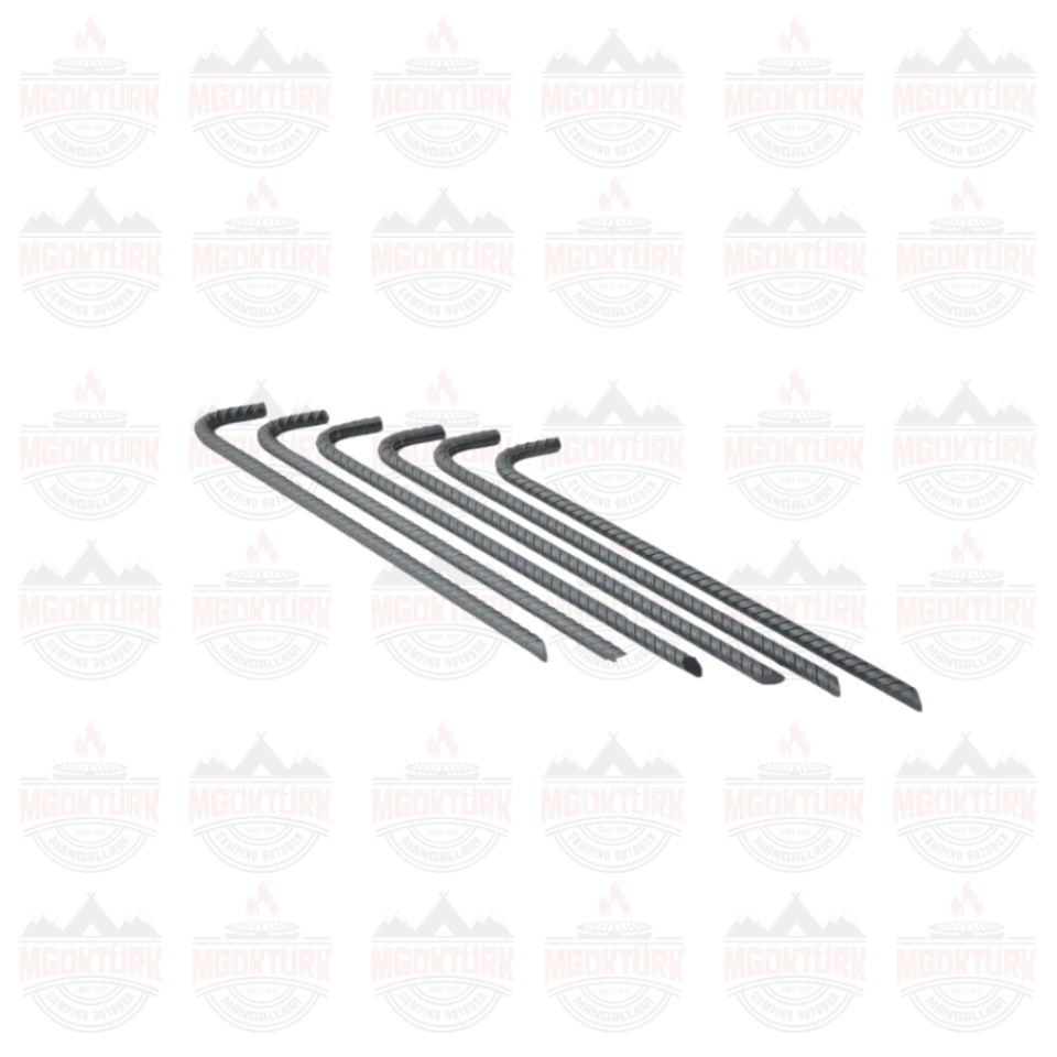 CAMPOUT 6'LI ÇADIR KAZIĞI 12 MM     UZUNLUK: 36 CM  ÇAP: 12 MM