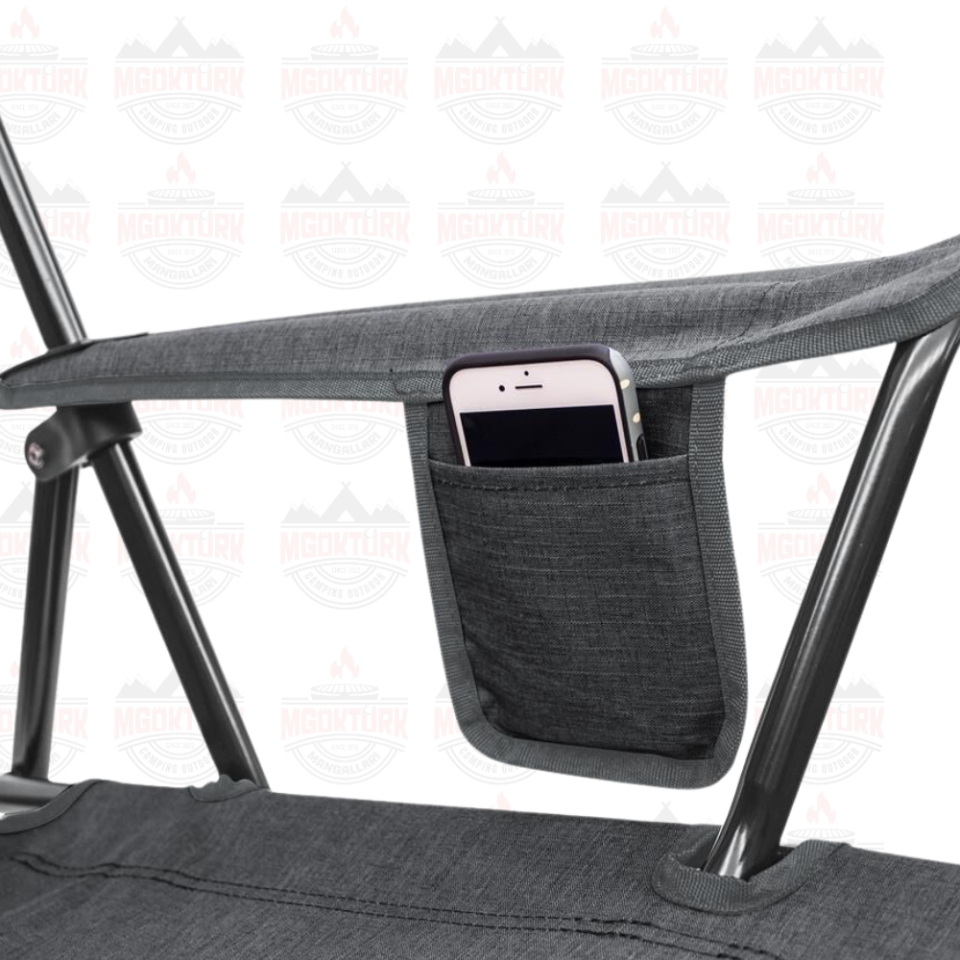 Comfort Pro Chair™ Katlanır Kamp Sandalyesi Gri Melanj