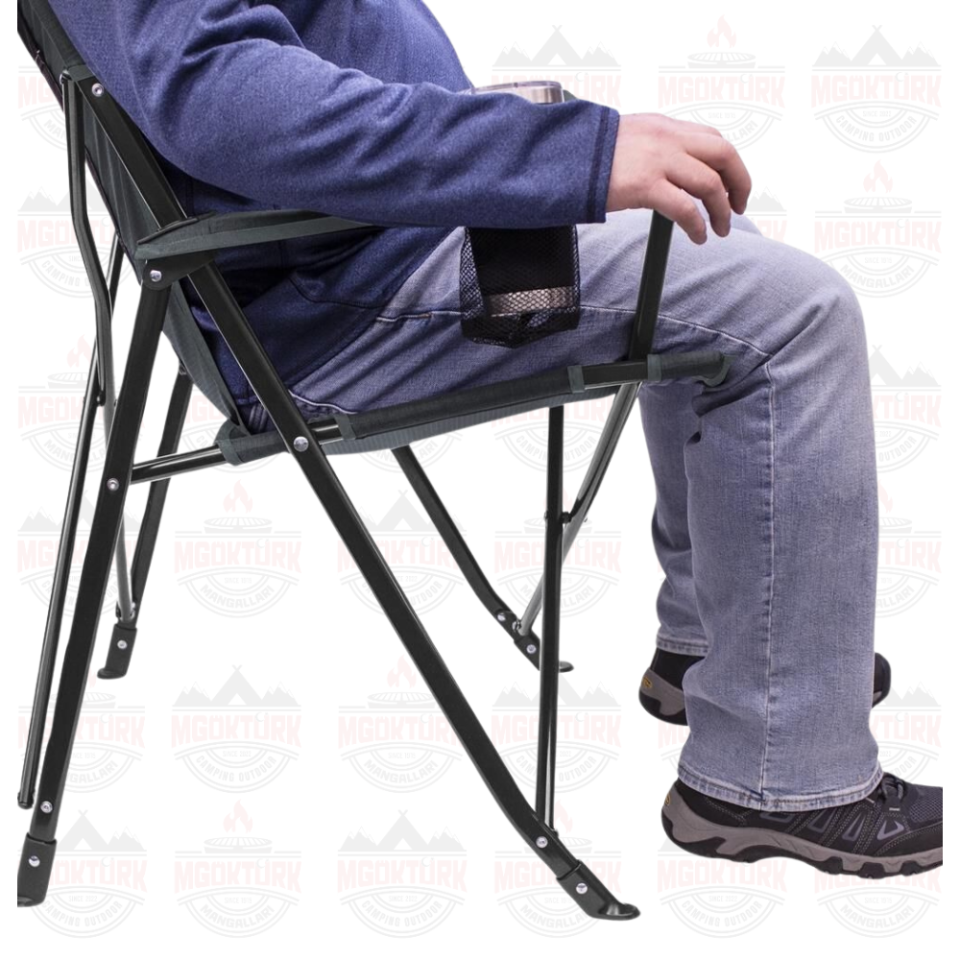 Comfort Pro Chair™ Katlanır Kamp Sandalyesi Gri Melanj