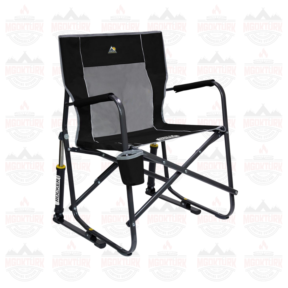 Freestyle Amortisörlü Katlanır Kamp Sandalyesi SİYAH