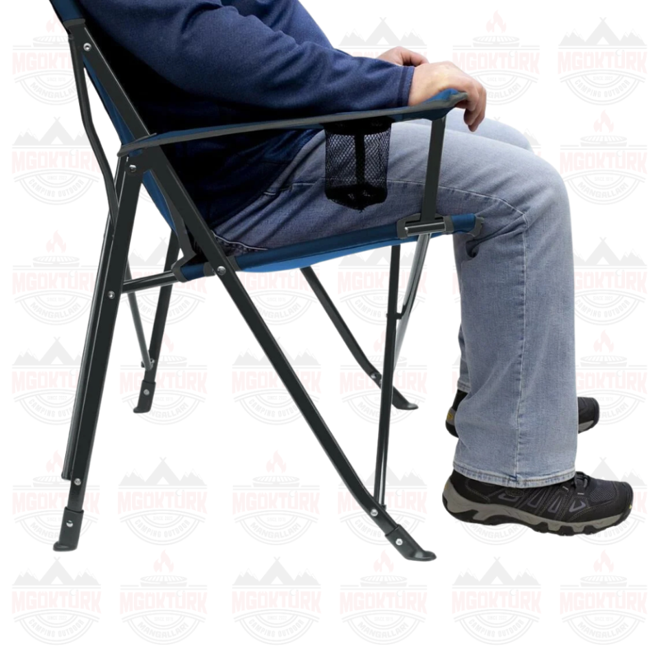 SunShade Comfort Pro Chair™ Güneşlikli Katlanır Plaj Sandalyesi MAVİ