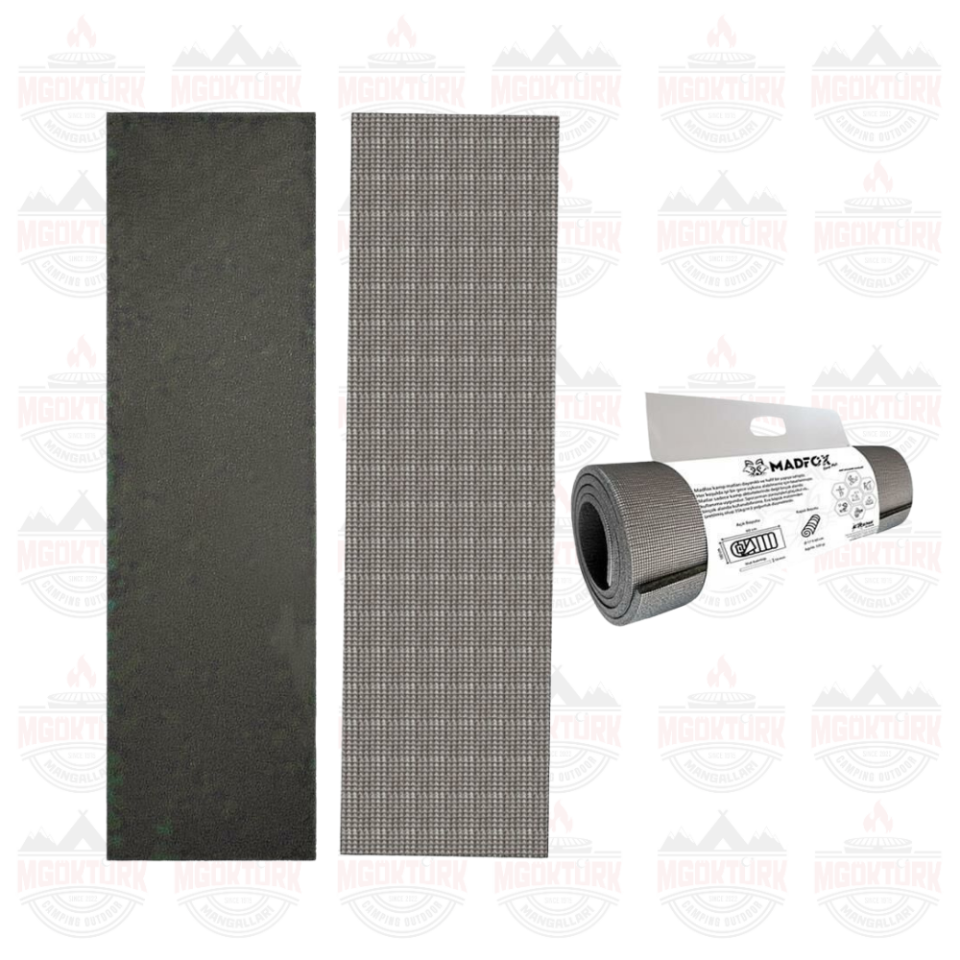Skyline Hike Insulated Foam Kamp Matı [ Gri/Gri | 180*60cm-10mm | XPE-35 ] Gri/Gri