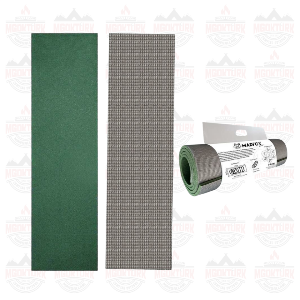 Thermic Prolight Insulated Kamp Matı [ Gri/Yeşil | 180*60cm-10mm | XPE-35 ] Gri/Yeşil