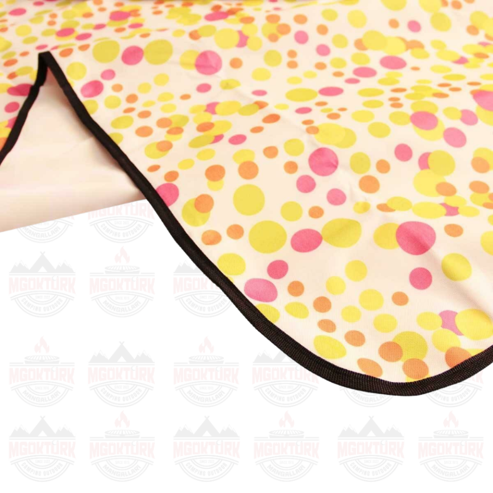 Skyloft Su Gecirmez Piknik Kamp Örtüsü Green Polka Dot