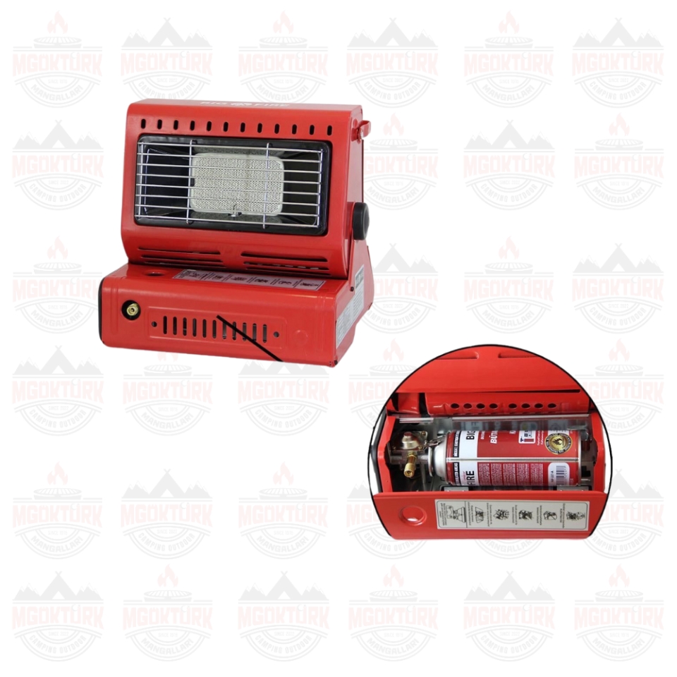 Maxi Portatif Kamp Sobası KIRMIZI