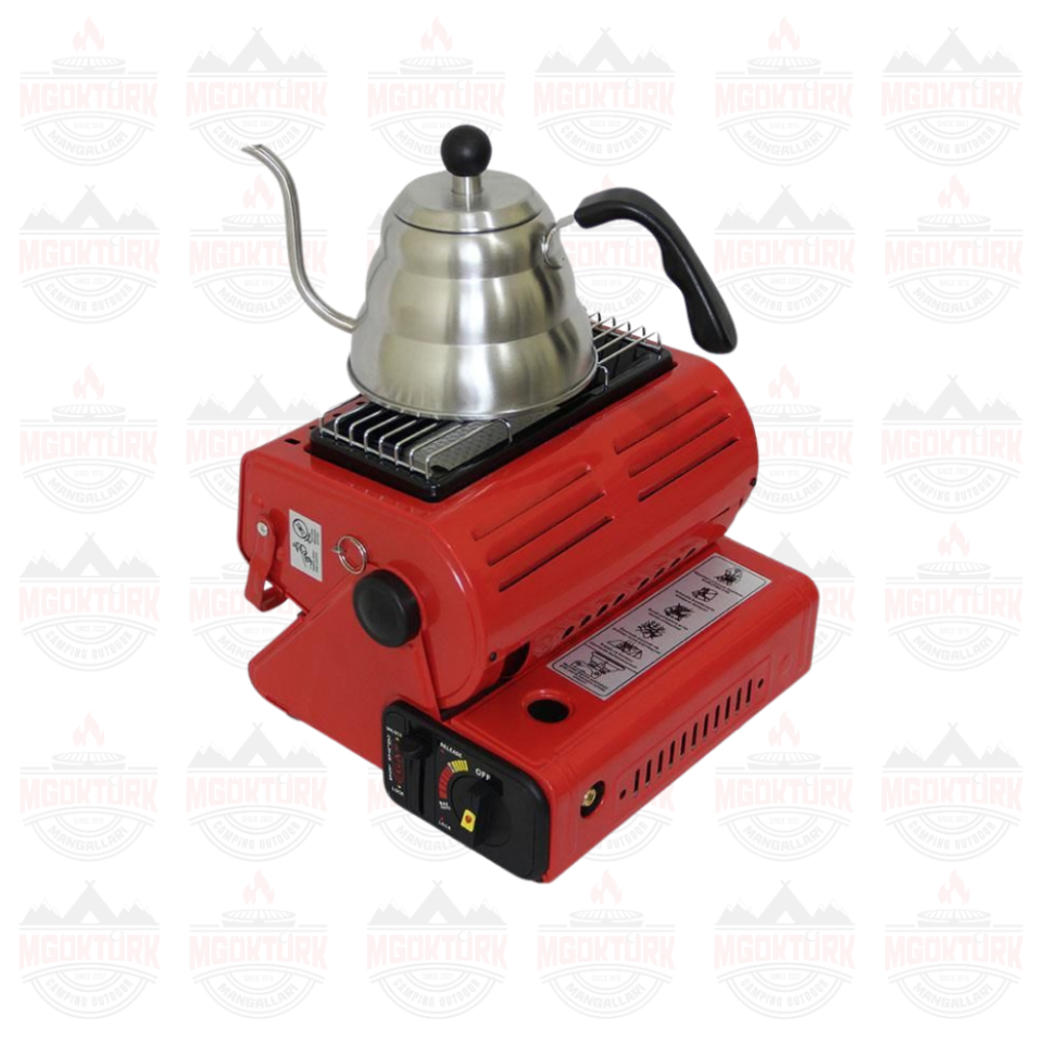 Maxi Portatif Kamp Sobası KIRMIZI