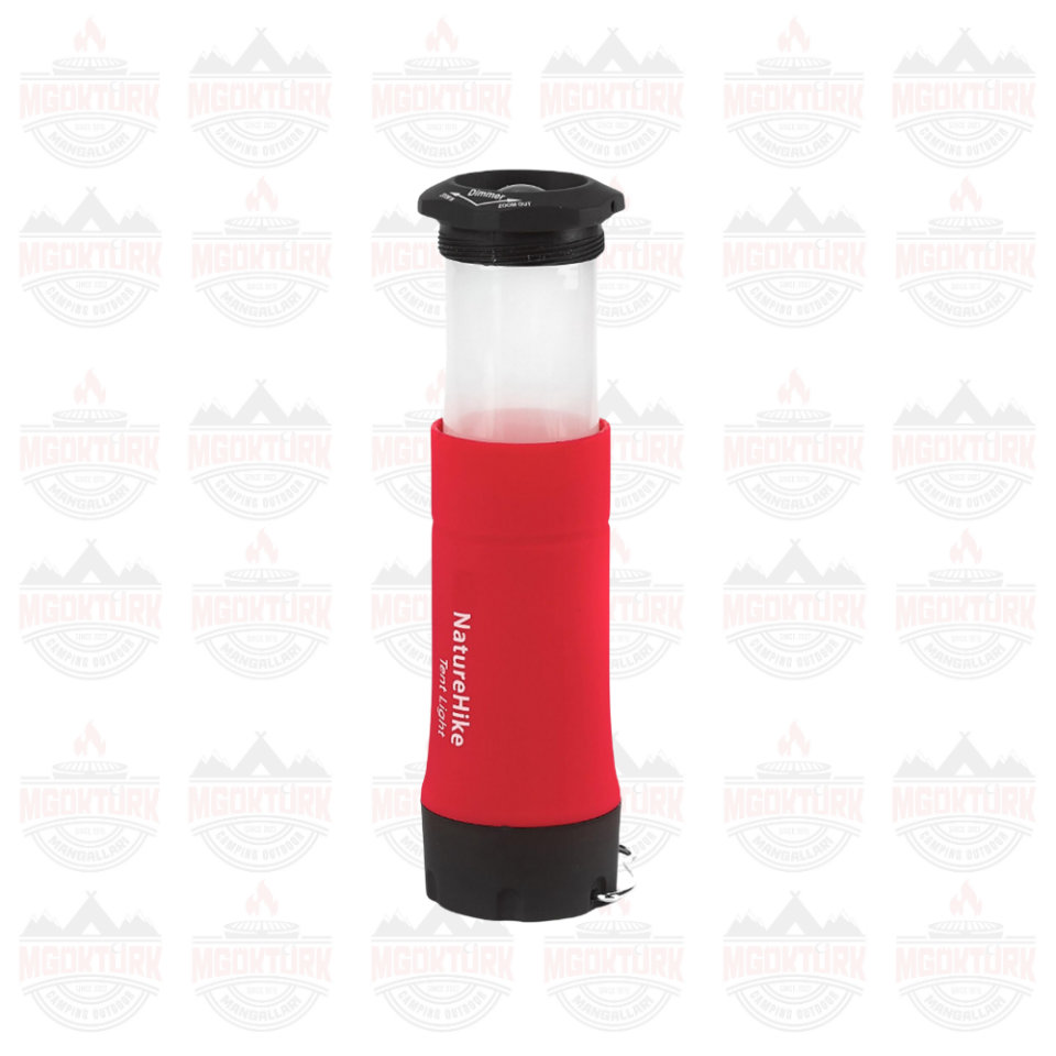 Naturehike 3IN1 MultiFonksiyonel LED Kamp Lambası KIRMIZI