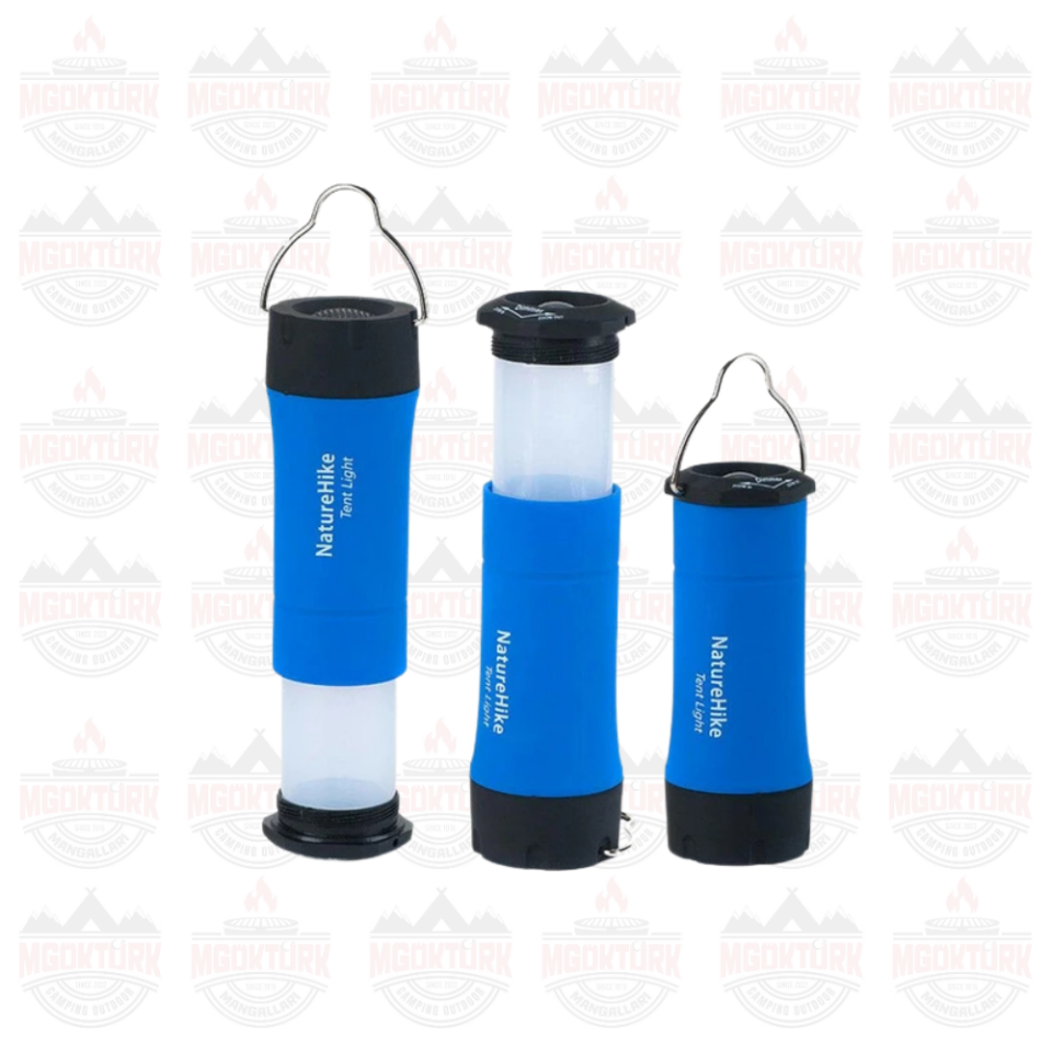 Naturehike 3IN1 MultiFonksiyonel LED Kamp Lambası MAVİ