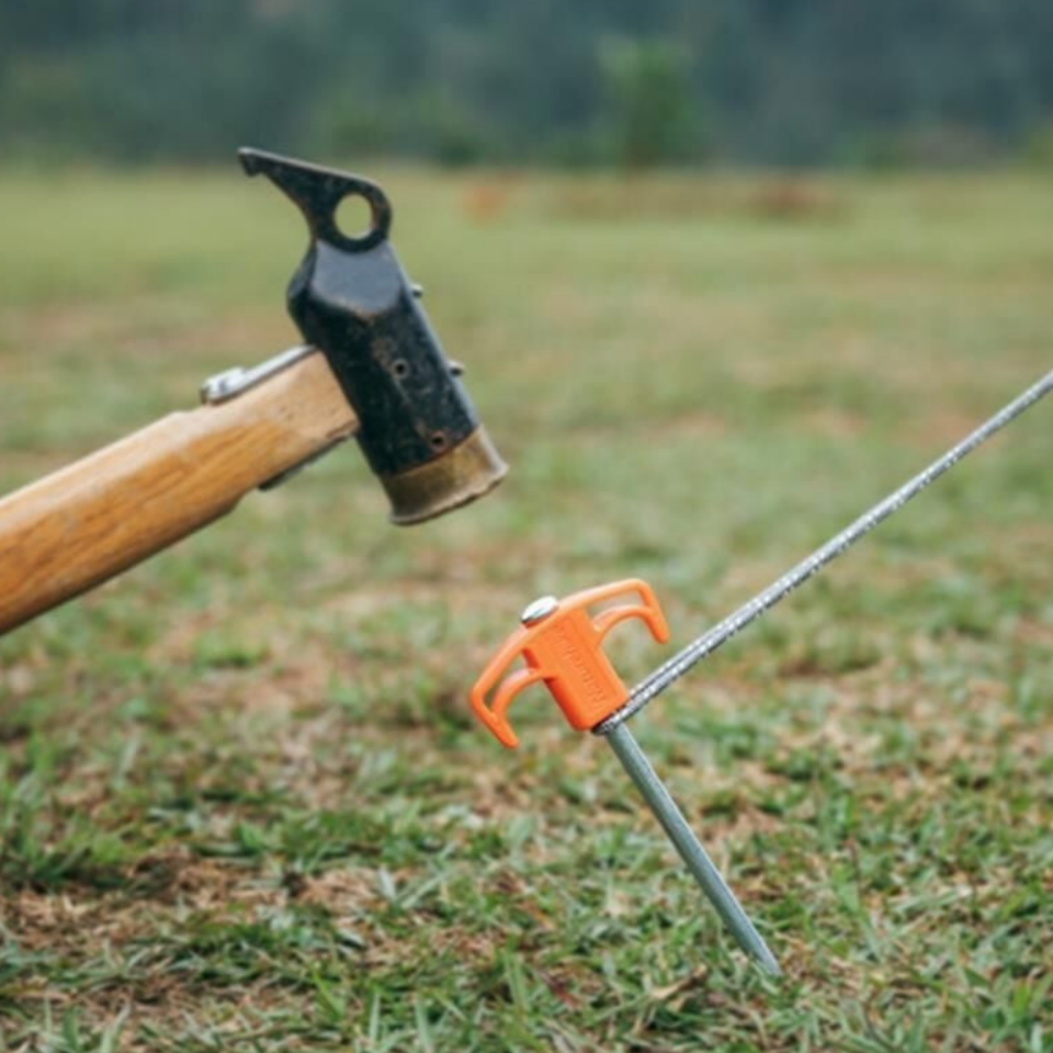 Naturehike Çadır Kazığı 25 cm ( Galvanizli Demir ) (2 Pcs) Beyaz