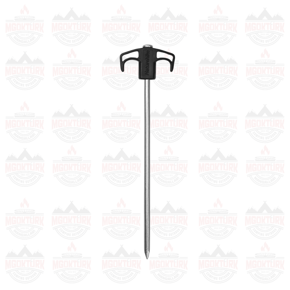 Naturehike Çadır Kazığı 25 cm ( Galvanizli Demir ) (2 Pcs) Siyah