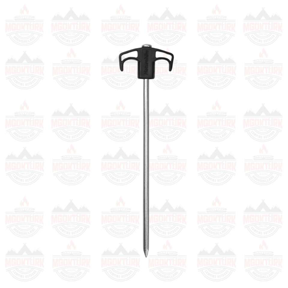 Naturehike Çadır Kazığı 25 cm ( Galvanizli Demir ) (2 Pcs) Siyah