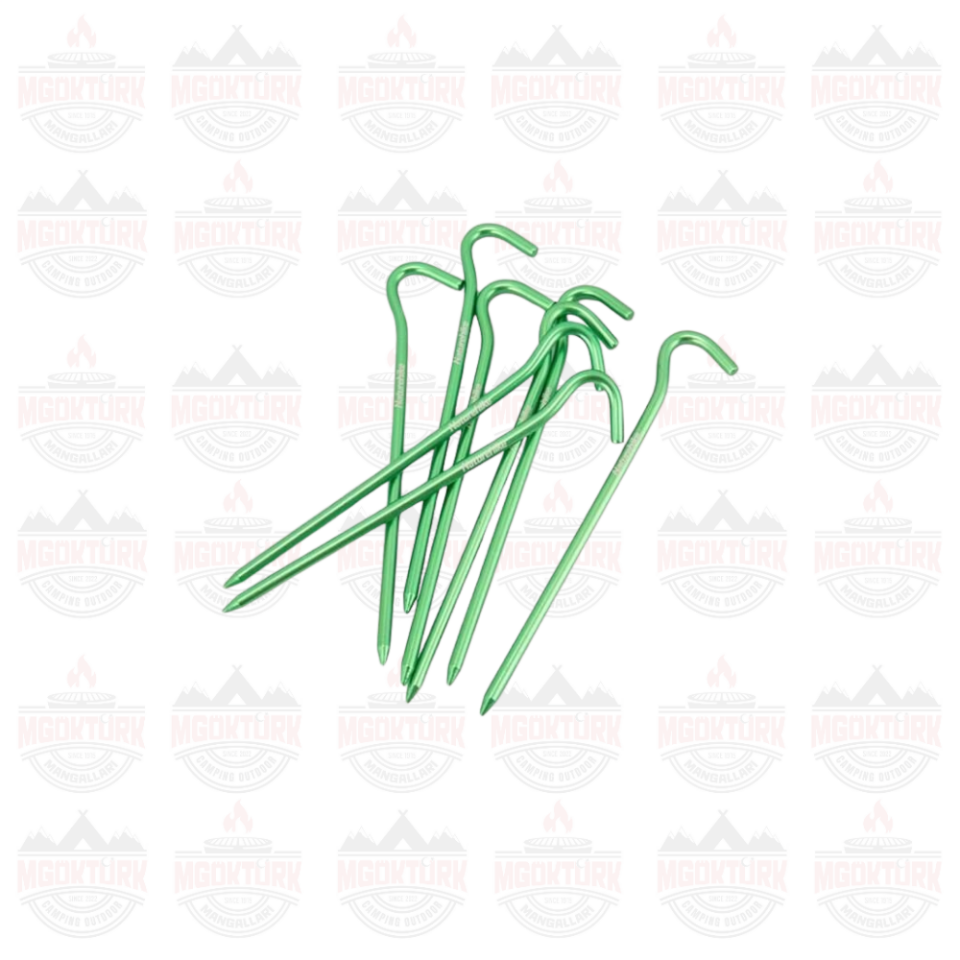 Naturehike C-Kafa 16 cm Çadır Kazığı [8 Pcs] Yeşil