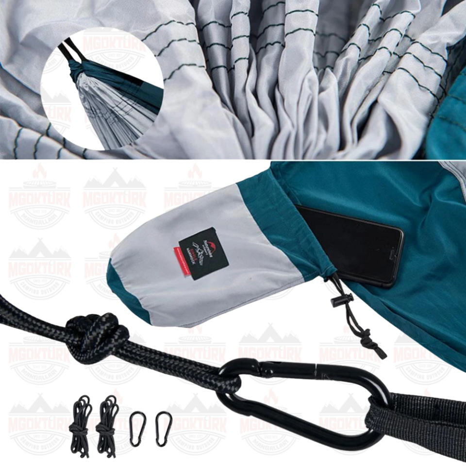 Naturehike Ultralight Swing Tek Kişilik Hamak |340T Pongee| Mavi