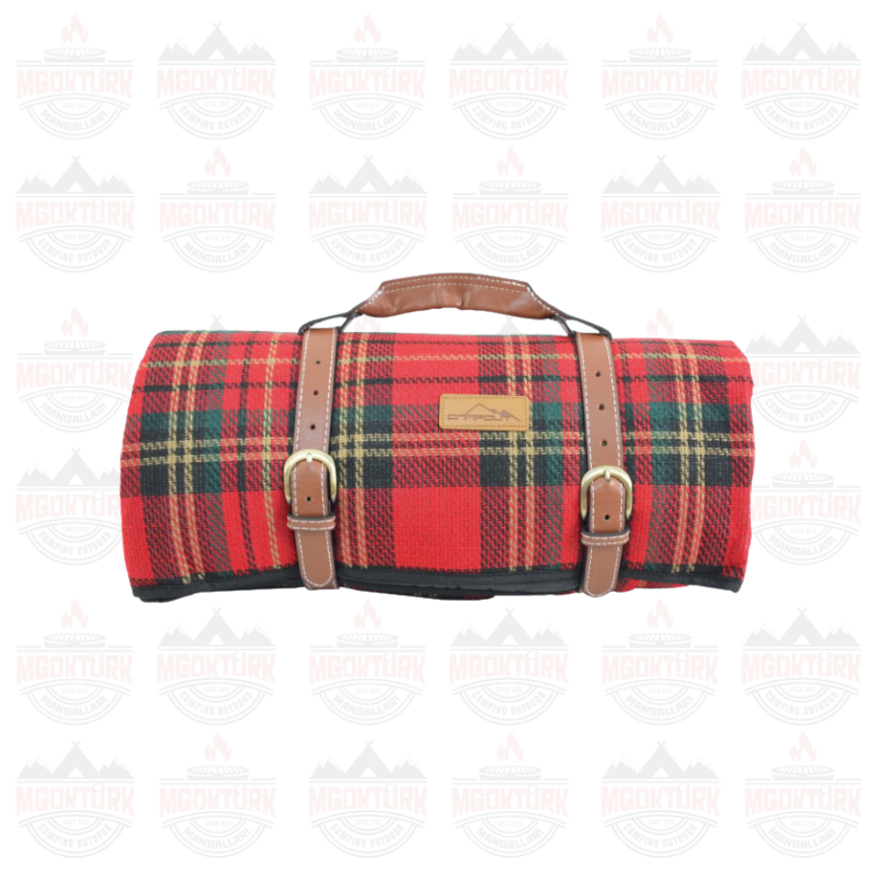 PİKNİK ÖRTÜSÜ BÜYÜK EKOSE KIRMIZI