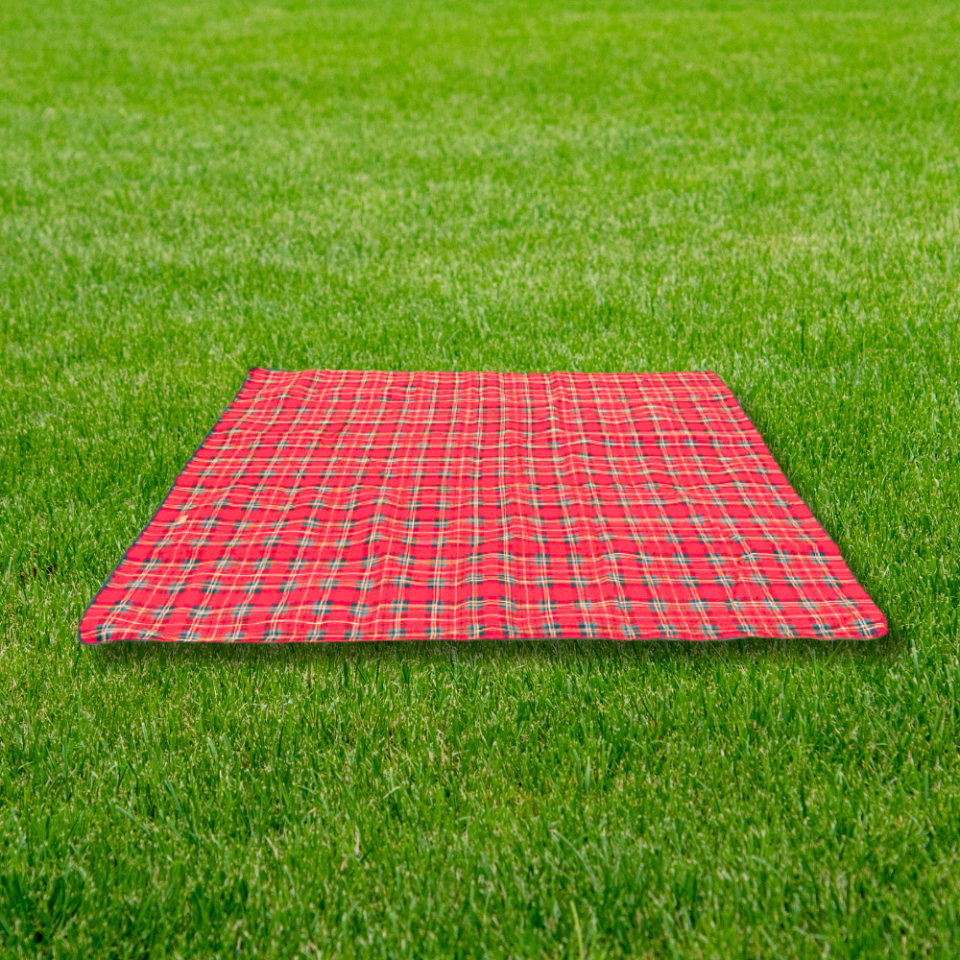 PİKNİK ÖRTÜSÜ BÜYÜK EKOSE KIRMIZI