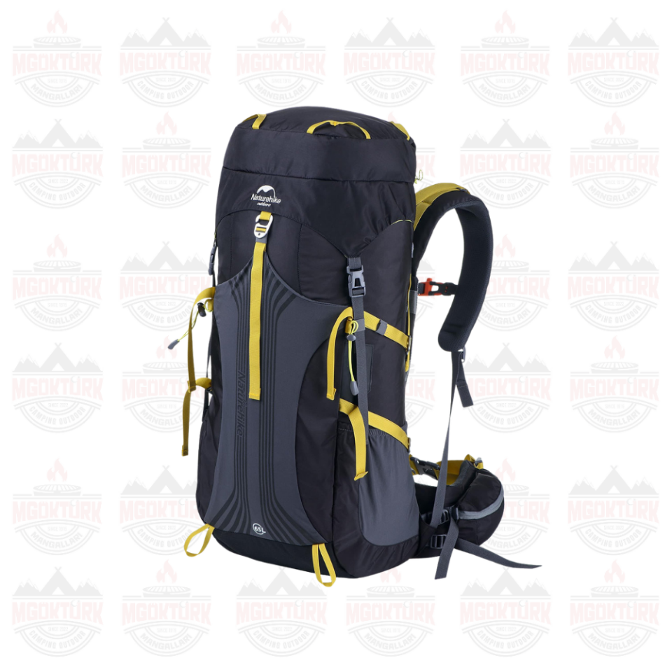 Naturehike 65+5 Lt Trekking Sırt Çantası Siyah