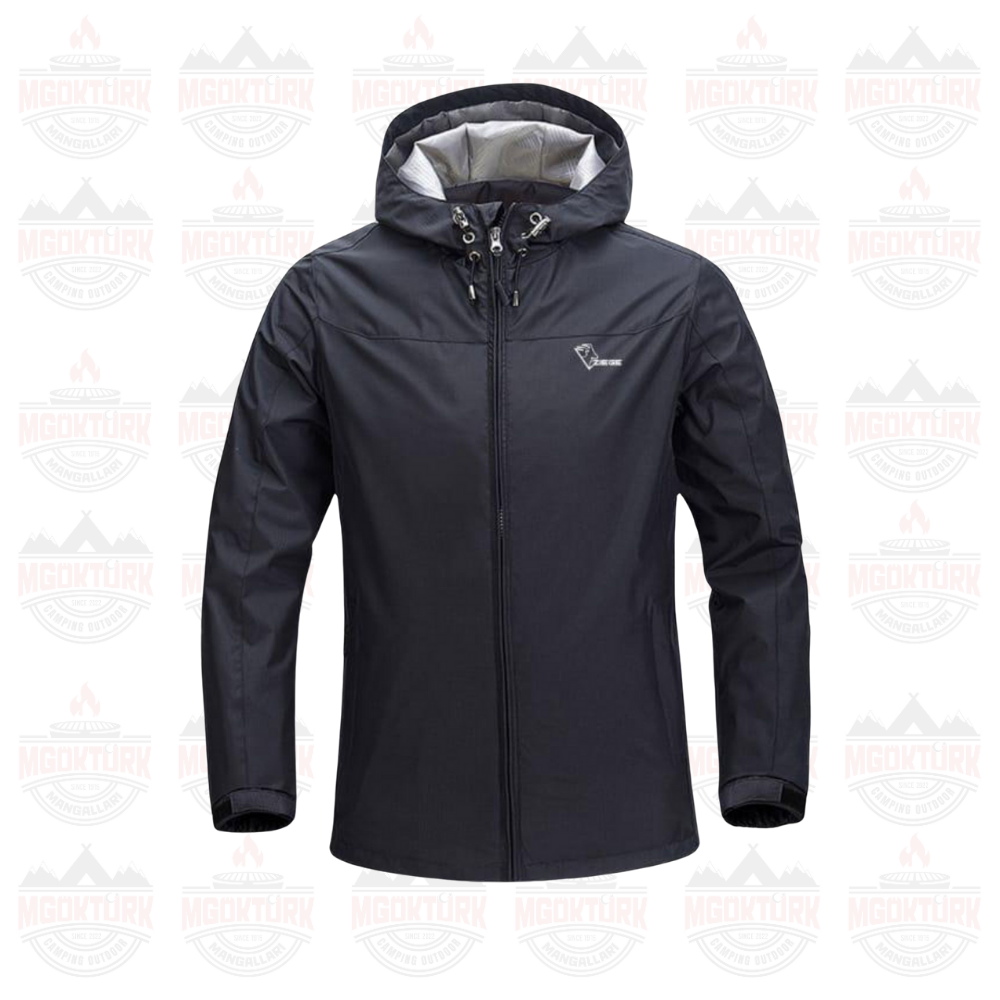 Ziege Regen Rain Coat Yağmurluk Mont Siyah