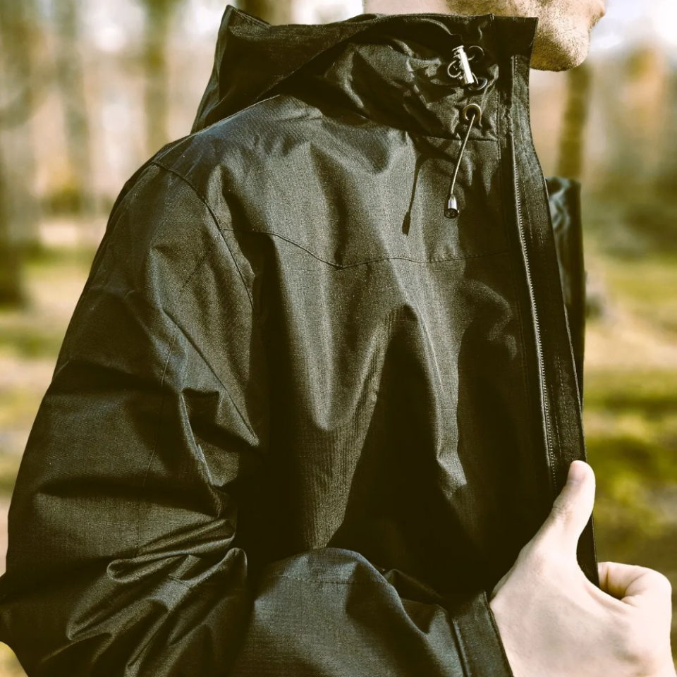 Ziege Regen Rain Coat Yağmurluk Mont Siyah