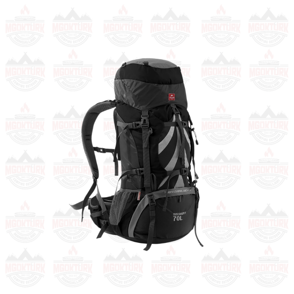 Naturehike Discovery 70+5 Lt Trekking Sırt Çantası Koyu Siyah