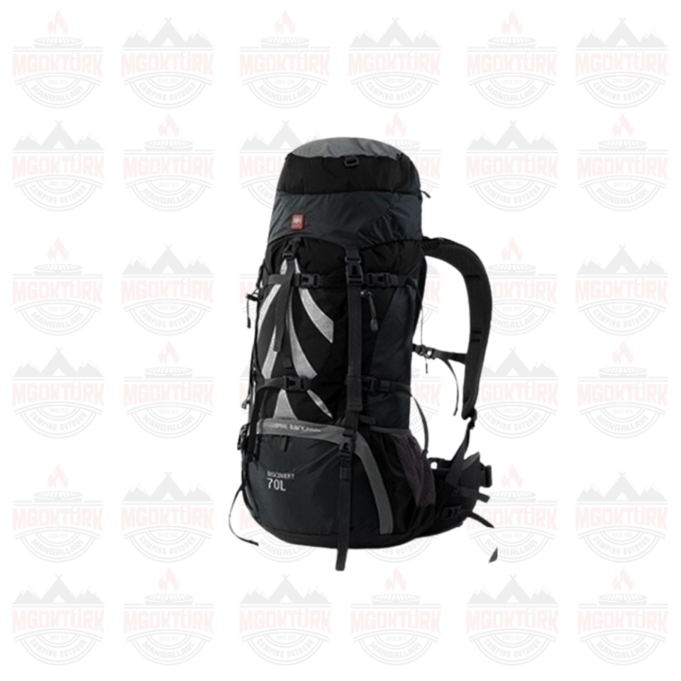 Naturehike Discovery 70+5 Lt Trekking Sırt Çantası Koyu Siyah