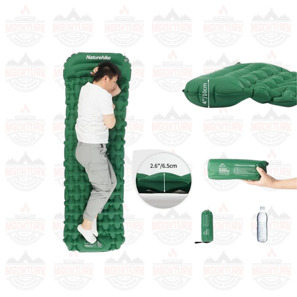 Naturehike FC-12 Infatable Şişme Kamp Matı Army Green