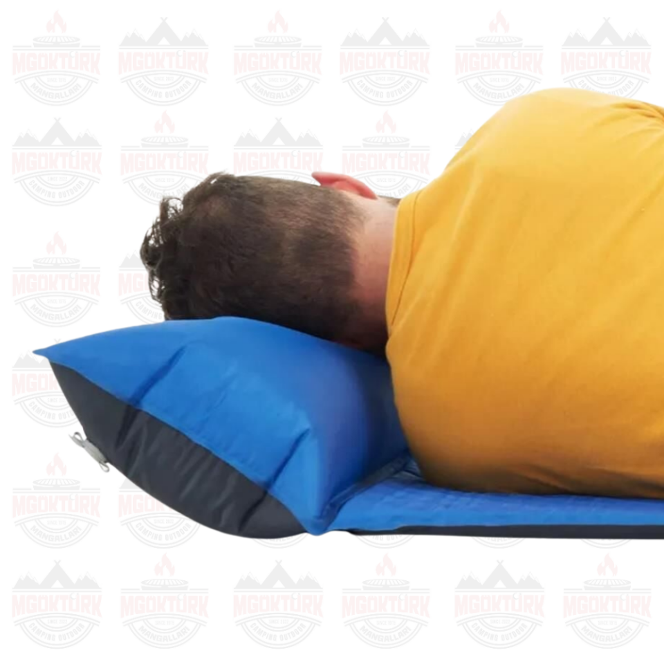 Naturehike Ultralight Çift Kişilik Şişme Kamp Matı | 185*130*2.5 cm | Sarı