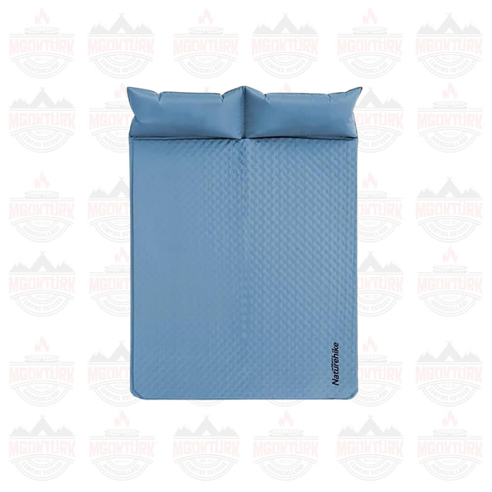Naturehike Ultralight Çift Kişilik Şişme Kamp Matı | 185*130*2.5 cm | Mavi