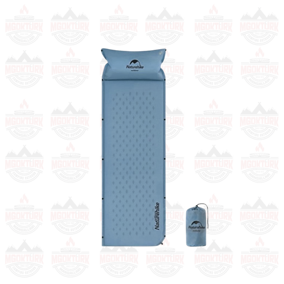 Naturehike Ultralight Şişme Kamp Matı | 185*60*2.5 cm | Mavi