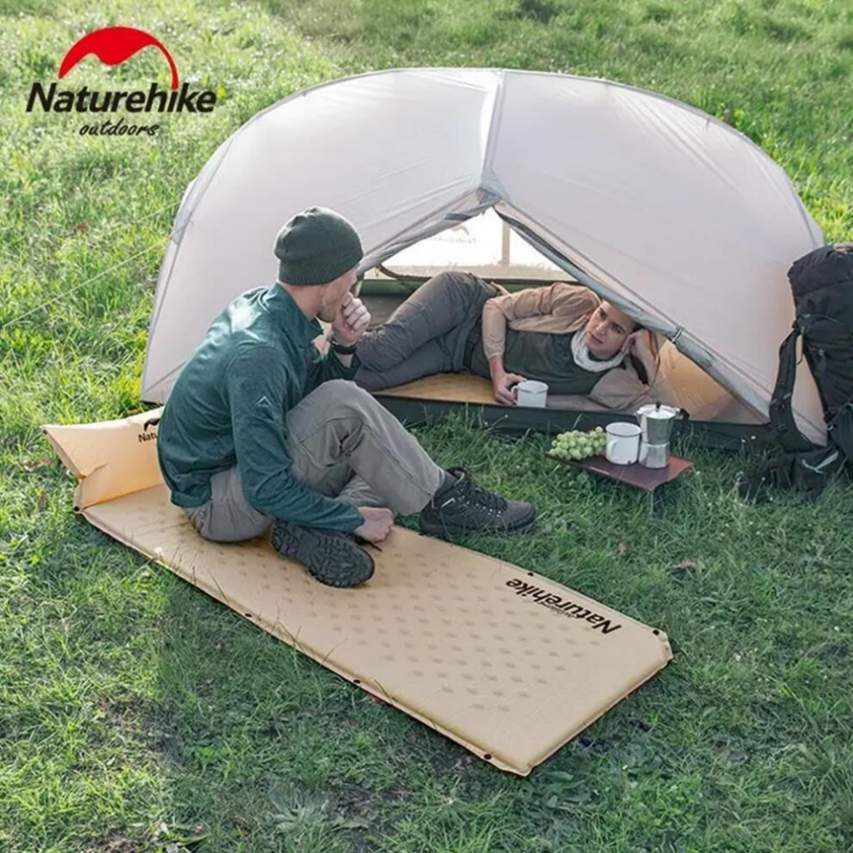 Naturehike Ultralight Şişme Kamp Matı | 185*60*2.5 cm | Mavi