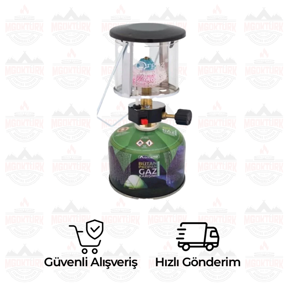 ÇAKMAKLI SİBOPLU KARTUŞ LAMBA + 230 GR TÜP