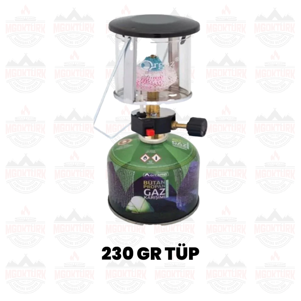 ÇAKMAKLI SİBOPLU KARTUŞ LAMBA + 230 GR TÜP