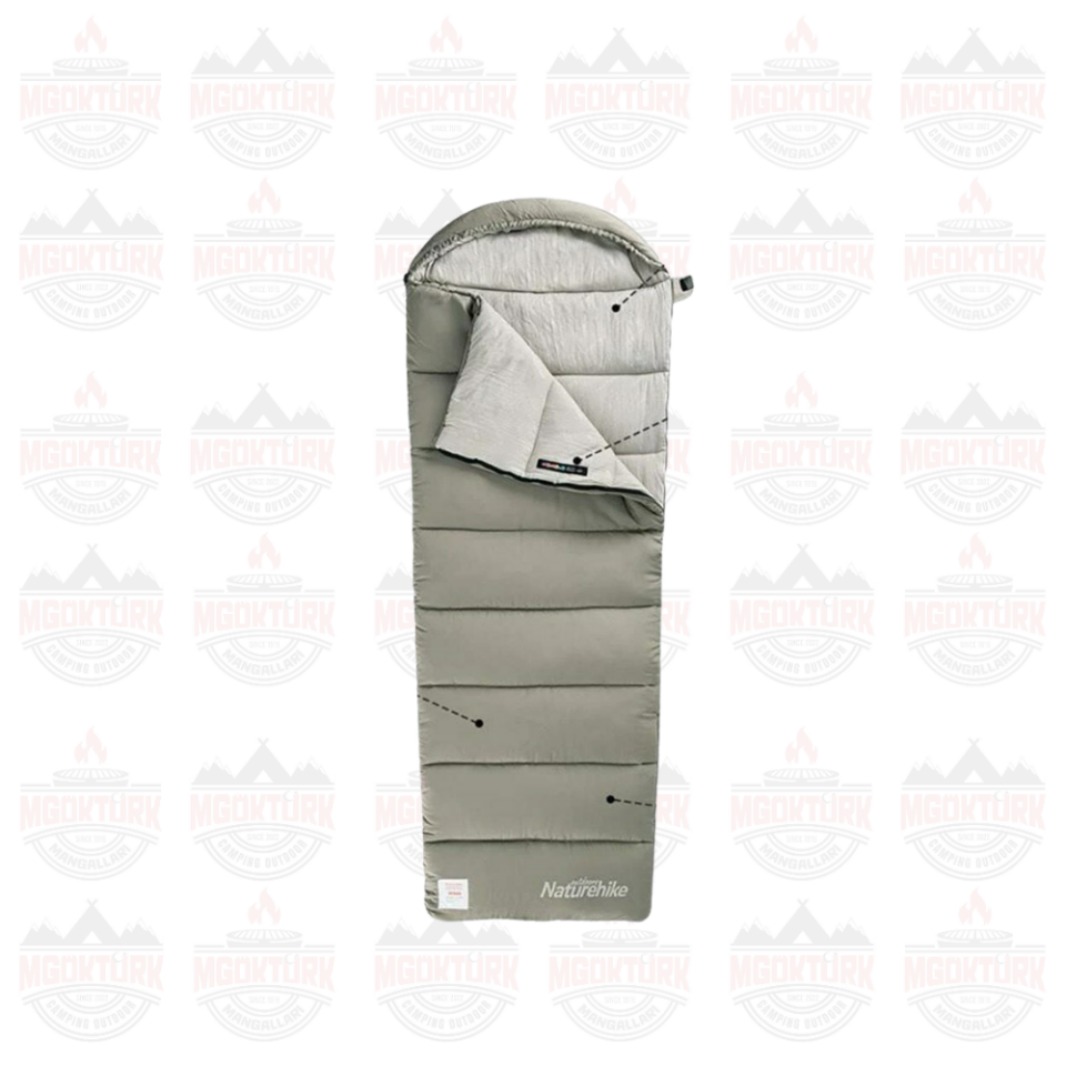 Naturehike M400 Pongee Pamuklu Uyku Tulumu -18°C Yeşil