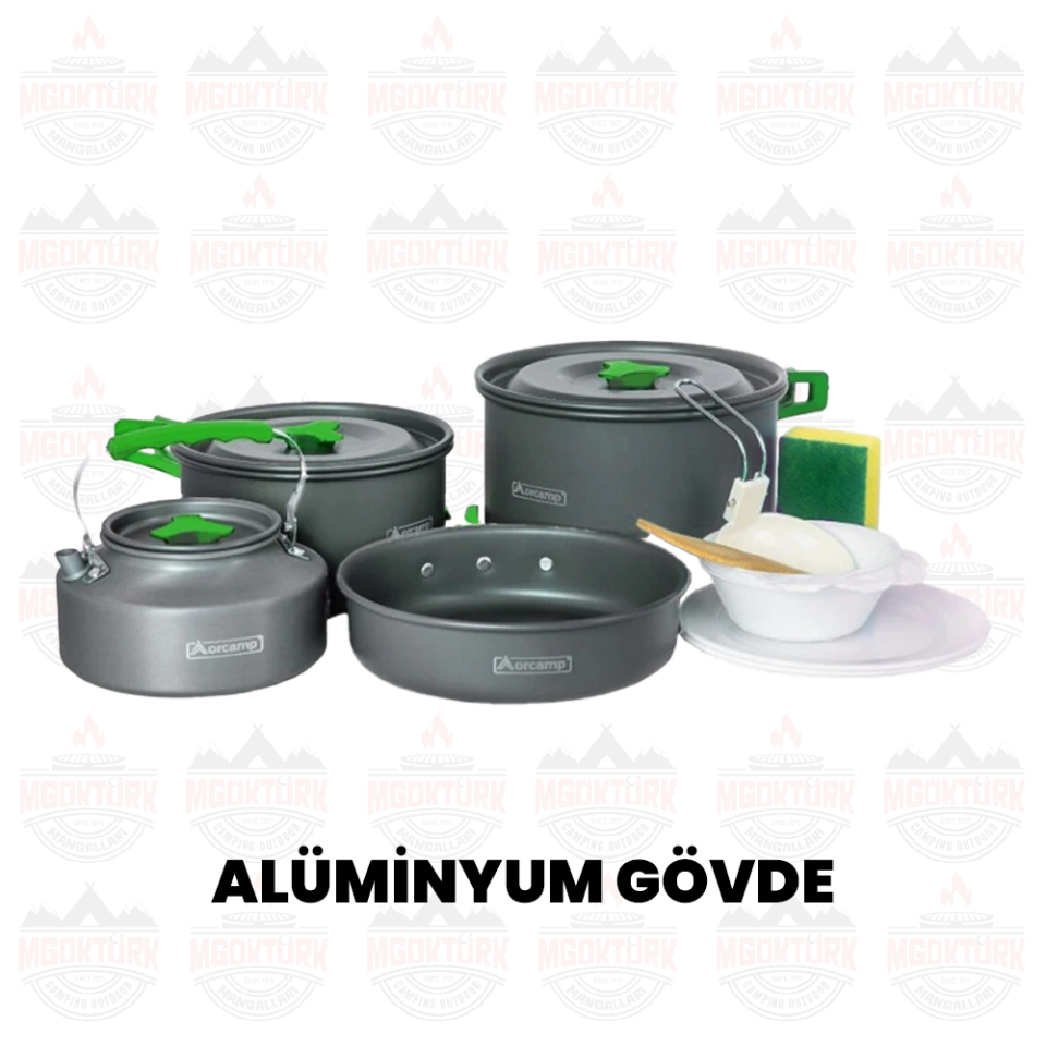 4 LÜ KAMP TENCERE SETİ