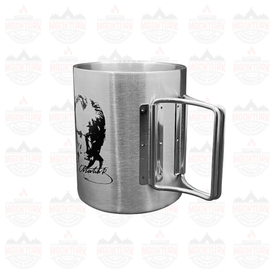 KATLANIR SAPLI ÇELİK KUPA 180 ML ATATÜRK