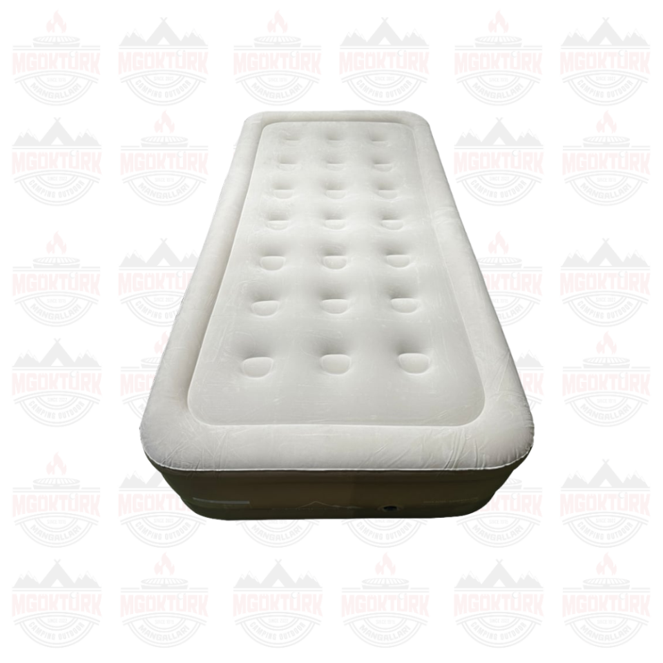 YÜKSEK ÇİFT KİŞİLİK ŞİŞME YATAK KREM