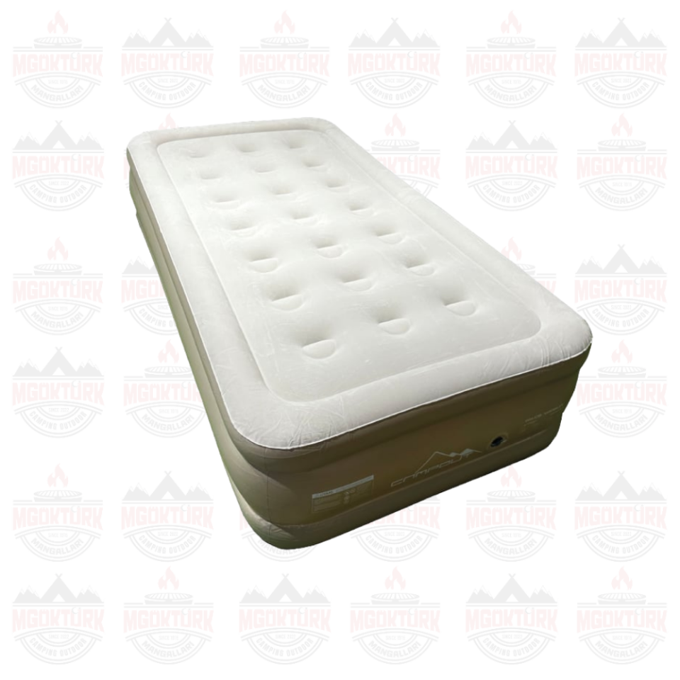 CAMPOUT YÜKSEK ÇİFT KİŞİLİK ŞİŞME YATAK KREM